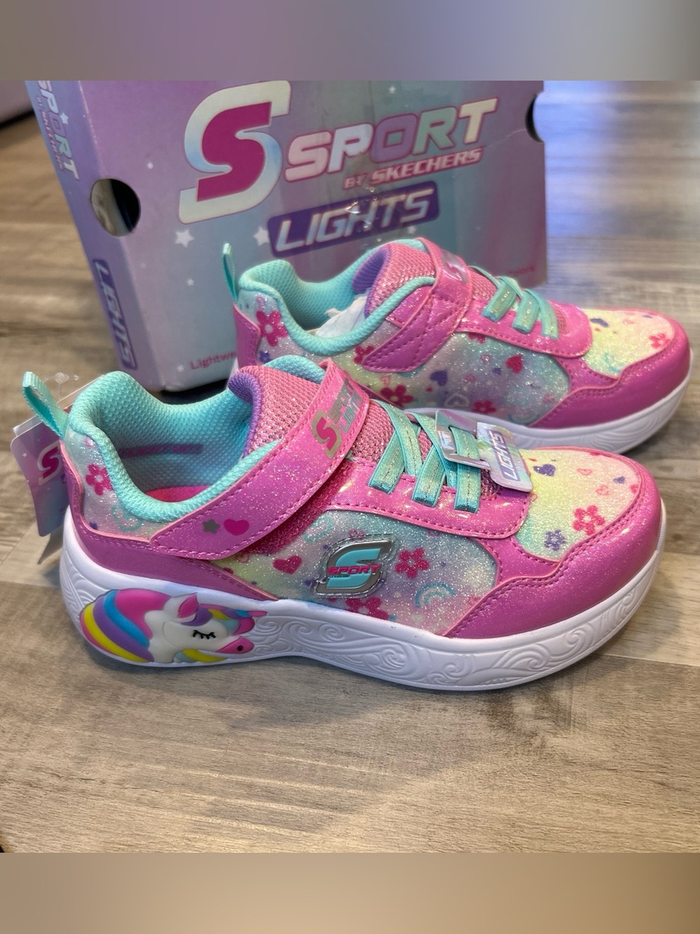 S Sport By Skechers Toddler Girls Alina Hearts Fashion Sneakers Pink Size 12